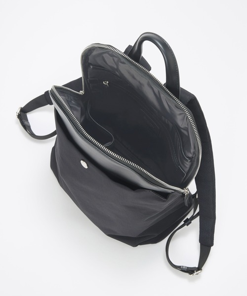 Breath TOPKAPI(ブレストプカピ)の「【Breath TOPKAPI】NEST ネスト リンクルナイロン リュック バックパック A4 / 撥水(バックパック/リュック・レディース・ブラック/グレー・FREE)」の10枚目の写真
