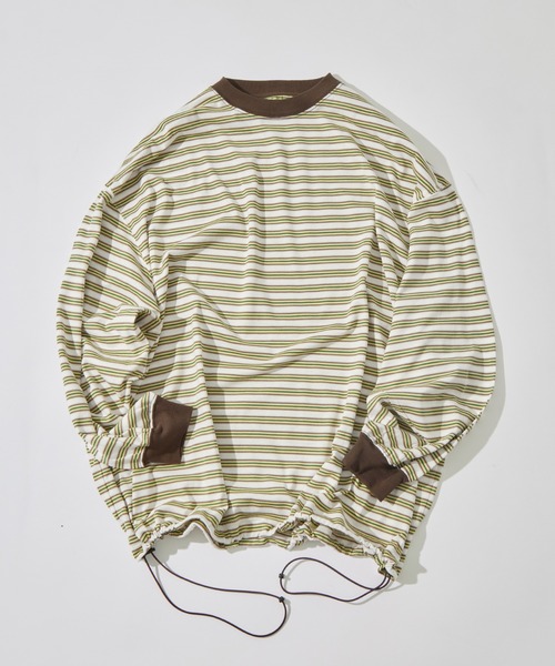 is-ness(イズネス)の「【is-ness/イズネス】Balloon Border Long-sleeve T-Shirt(Tシャツ/カットソー・メンズ・サックスブルー/ブラウン/ブルー・L/M)」の16枚目の写真