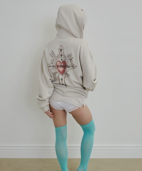 SCULPTOR スカルプター Beaded Saint Hoodie パーカー Beaded Saint Hoodie Zip-Up（パーカー）｜SCULPTOR（スカルプター）の