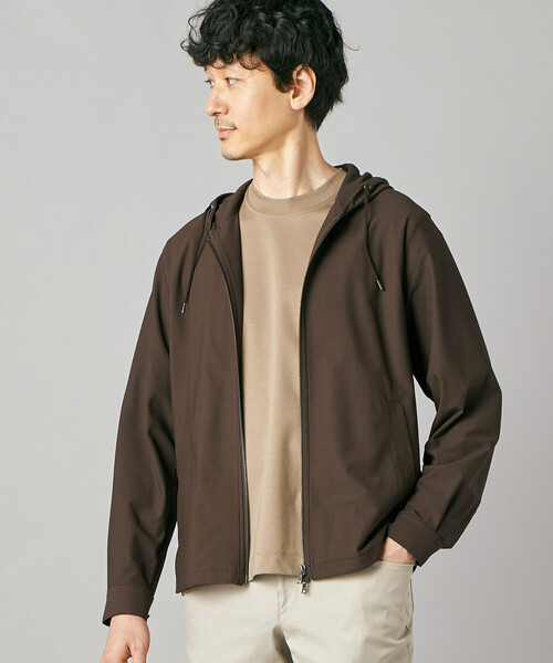 COMME CA MEN（コムサメン）の「【接触冷感・防しわ】レノクロストリコット ジップアップパーカ（ブルゾン・メンズ・ベージュ/ブラウン・M/L）」の21枚目の写真