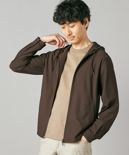 COMME CA MEN（コムサメン）の「【接触冷感・防しわ】レノクロストリコット ジップアップパーカ（ブルゾン・メンズ・ベージュ/ブラウン・M/L）」の20枚目の写真