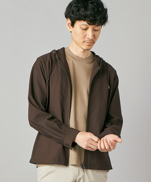 COMME CA MEN（コムサメン）の「【接触冷感・防しわ】レノクロストリコット ジップアップパーカ（ブルゾン・メンズ・ベージュ/ブラウン・M/L）」の19枚目の写真