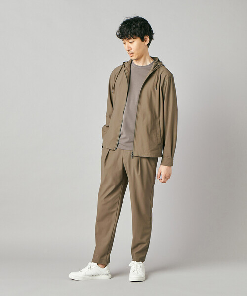 COMME CA MEN（コムサメン）の「【接触冷感・防しわ】レノクロストリコット ジップアップパーカ（ブルゾン・メンズ・ベージュ/ブラウン・M/L）」の17枚目の写真