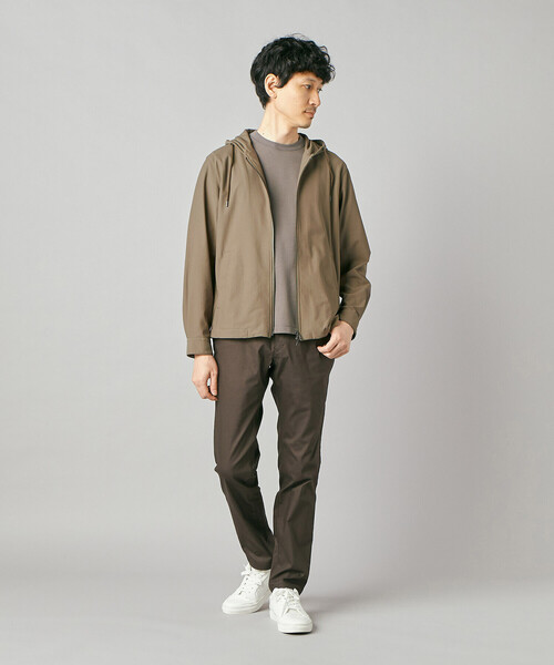 COMME CA MEN（コムサメン）の「【接触冷感・防しわ】レノクロストリコット ジップアップパーカ（ブルゾン・メンズ・ベージュ/ブラウン・M/L）」の16枚目の写真