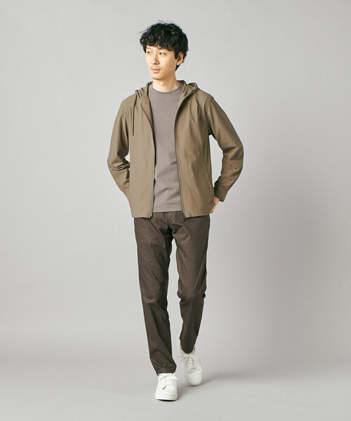 COMME CA MEN（コムサメン）の「【接触冷感・防しわ】レノクロストリコット ジップアップパーカ（ブルゾン・メンズ・ベージュ/ブラウン・M/L）」の15枚目の写真