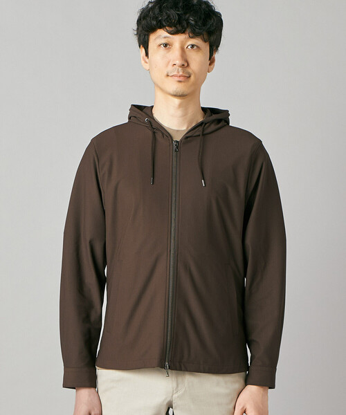 COMME CA MEN（コムサメン）の「【接触冷感・防しわ】レノクロストリコット ジップアップパーカ（ブルゾン・メンズ・ベージュ/ブラウン・M/L）」の13枚目の写真