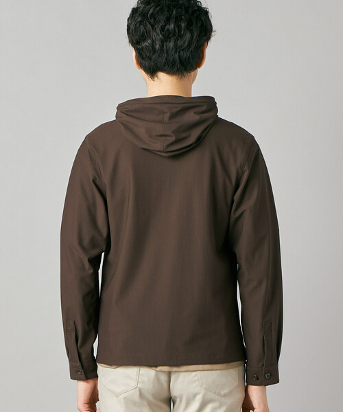 COMME CA MEN（コムサメン）の「【接触冷感・防しわ】レノクロストリコット ジップアップパーカ（ブルゾン・メンズ・ベージュ/ブラウン・M/L）」の11枚目の写真