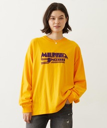 LOGO FLOCK PRINT L/S TEE