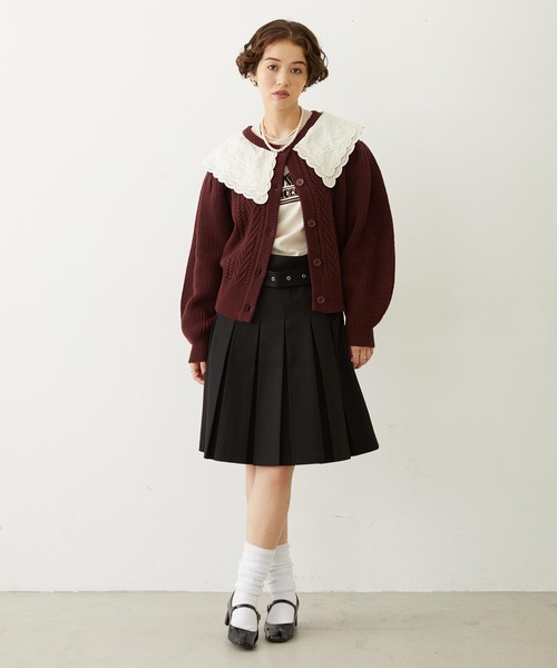 MILKFED.（ミルクフェド）の「LOGO FLOCK PRINT L/S TEE（Tシャツ/カットソー・レディース・ブラック/オフホワイト/オレンジ・M/L）」の11枚目の写真