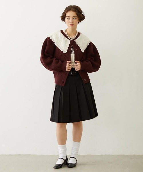 MILKFED.（ミルクフェド）の「LOGO FLOCK PRINT L/S TEE（Tシャツ/カットソー・レディース・ブラック/オフホワイト/オレンジ・M/L）」の12枚目の写真
