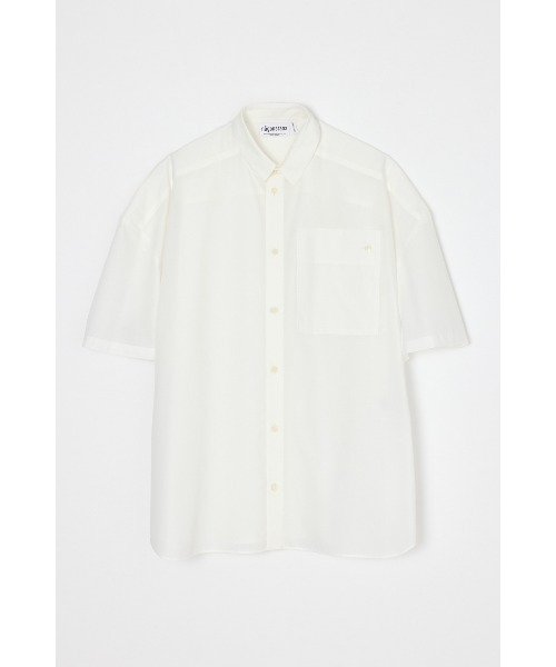 nagonstans(ナゴンスタンス)の「stand shirt(シャツ/ブラウス・レディース・ホワイト/ライトブルー/杢グレー・MEDIUM)」の1枚目の写真