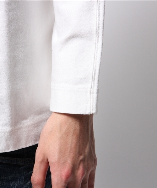 ESTNATION（エストネーション）の「ESTNATION 度詰ドルマンスリーブロングＴシャツ（Tシャツ/カットソー・メンズ・グレー/ホワイト/ブラック・LARGE/MEDIUM）」の9枚目の写真