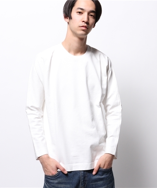 ESTNATION（エストネーション）の「ESTNATION 度詰ドルマンスリーブロングＴシャツ（Tシャツ/カットソー・メンズ・グレー/ホワイト/ブラック・LARGE/MEDIUM）」の10枚目の写真