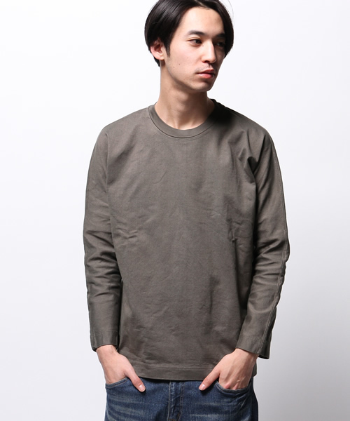 ESTNATION（エストネーション）の「ESTNATION 度詰ドルマンスリーブロングＴシャツ（Tシャツ/カットソー・メンズ・グレー/ホワイト/ブラック・LARGE/MEDIUM）」の11枚目の写真