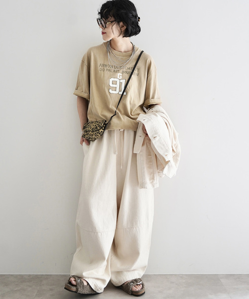 JOURNAL STANDARD LUXE（ジャーナルスタンダード　ラックス）の「MATEY’s ルーズデニムパンツ（その他パンツ・レディース・ブラック/ホワイト・FREE）」の22枚目の写真