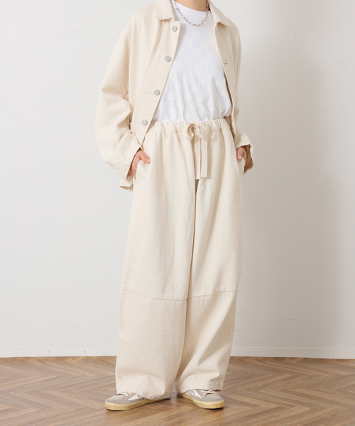 JOURNAL STANDARD LUXE（ジャーナルスタンダード　ラックス）の「MATEY’s ルーズデニムパンツ（その他パンツ・レディース・ブラック/ホワイト・FREE）」の19枚目の写真