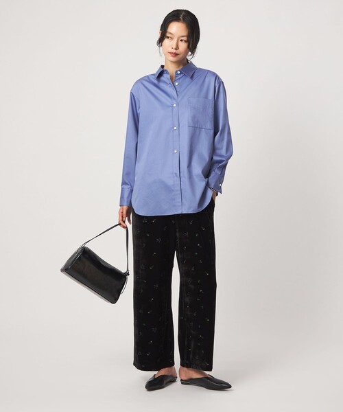 green label relaxing（グリーンレーベルリラクシング）の「＜1_OF MINE＞シャツ（シャツ/ブラウス・レディース・オフホワイト/その他1/コバルトブルー・FREE）」の6枚目の写真