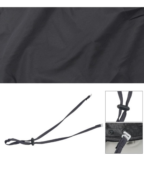 KOBE LETTUCE（コウベレタス）の「[ UVカット　撥水加工 ] 3wayネックカバーつきUVキャップ（キャップ・レディース・ライトグレー/ダークグレー/ブラック・F）」の7枚目の写真
