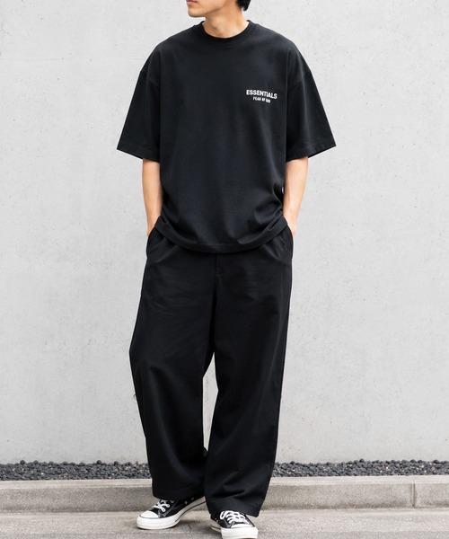FOG ESSENTIALS(エフオージーエッセンシャルズ)の「【FOG ESSENTIALS】エッセンシャルズ BACK LOGO BOXY TEE SS ロゴ Tシャツ ラバープリント(Tシャツ/カットソー・メンズ・ブラック・XS/M/L/XL/S)」の6枚目の写真