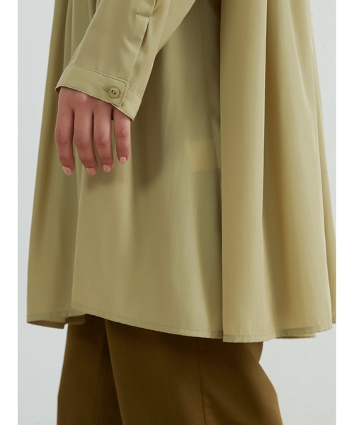 Sew loop(ソーループ)の「長袖ロング丈ギャザーたっぷりブラウス(シャツ/ブラウス・レディース・テラコッタ/マスタード/ライトグリーン/ライトブラウン・FREE)」の12枚目の写真