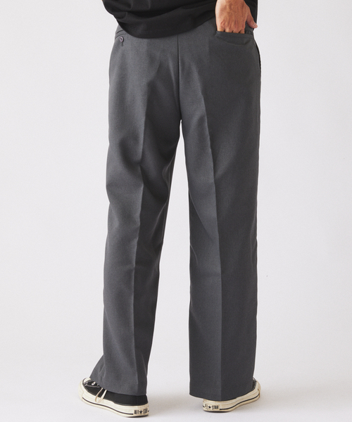 Dickies(ディッキーズ)の「《追加》Dickies / ディッキーズ 別注 ピンタック ワイドスラックス(スラックス・メンズ・チャコールグレー/ブラック/ブラウン・LARGE/MEDIUM)」の11枚目の写真