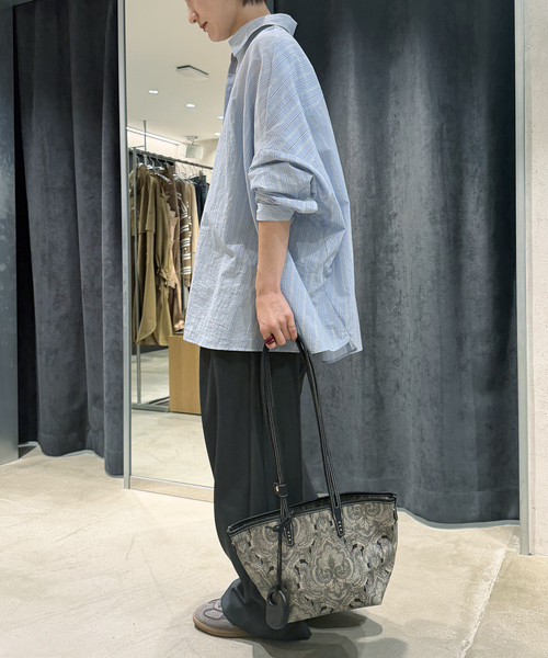 journal standard L'essage（ジャーナルスタンダードレサージュ）の「《追加》FABRICA ワイドシャツ（シャツ/ブラウス・レディース・ホワイト/サックスブルー・FREE）」の13枚目の写真