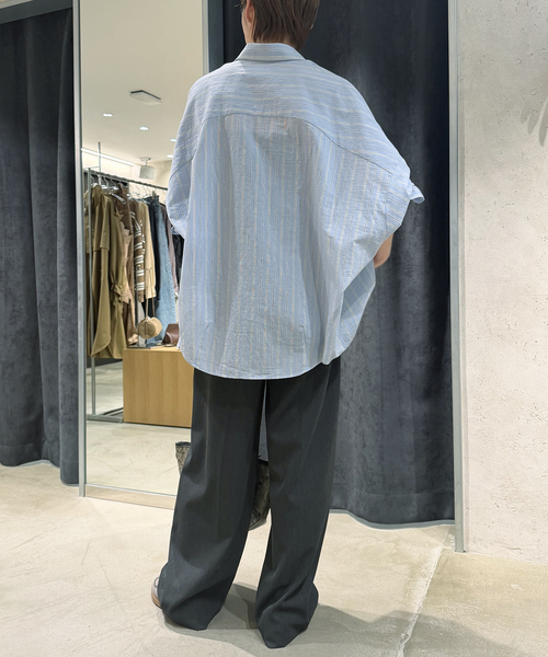 journal standard L'essage（ジャーナルスタンダードレサージュ）の「《追加》FABRICA ワイドシャツ（シャツ/ブラウス・レディース・ホワイト/サックスブルー・FREE）」の14枚目の写真