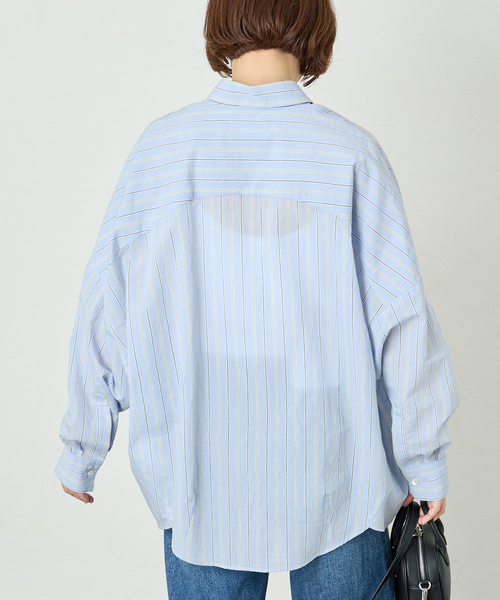 journal standard L'essage（ジャーナルスタンダードレサージュ）の「《追加》FABRICA ワイドシャツ（シャツ/ブラウス・レディース・ホワイト/サックスブルー・FREE）」の17枚目の写真