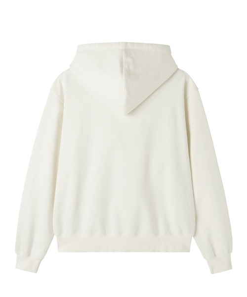 Openyard（オープンヤード）の「『Openyard/オープンヤード』LOGO PATCH HOODIE ZIP UP/ロゴパッチジップアップパーカー（パーカー・レディース・ホワイト/ライトブルー・L/M）」の13枚目の写真