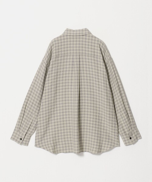 BEAUTY&YOUTH UNITED ARROWS(ビューティーアンドユースユナイテッドアローズ)の「レーヨンブレンド チェック オーバーサイズシャツ(シャツ/ブラウス・レディース・ライトピンク/ブラック/クリーム・FREE)」の11枚目の写真
