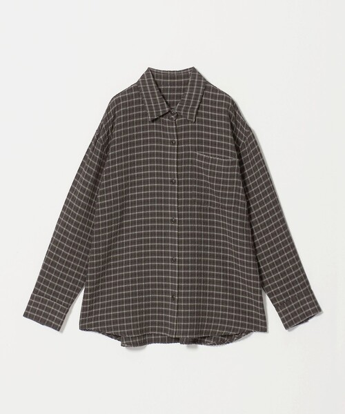 BEAUTY&YOUTH UNITED ARROWS(ビューティーアンドユースユナイテッドアローズ)の「レーヨンブレンド チェック オーバーサイズシャツ(シャツ/ブラウス・レディース・ライトピンク/ブラック/クリーム・FREE)」の16枚目の写真