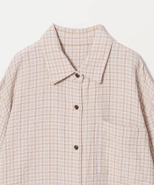 BEAUTY&YOUTH UNITED ARROWS(ビューティーアンドユースユナイテッドアローズ)の「レーヨンブレンド チェック オーバーサイズシャツ(シャツ/ブラウス・レディース・ライトピンク/ブラック/クリーム・FREE)」の19枚目の写真