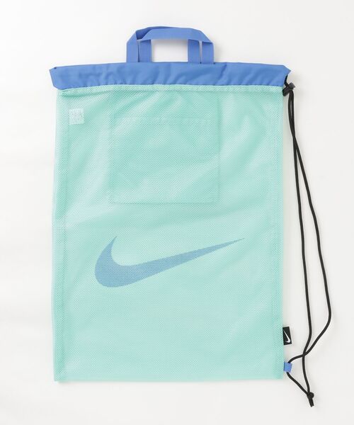 NIKE(ナイキ)の「【NIKE】ナイキ SS26 メッシュワンショルダープールバッグ(バックパック/リュック・レディース・レッド/グレー/ミント/ブラック・FREE)」の4枚目の写真