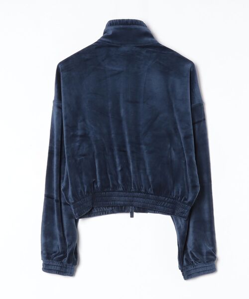 adidas(アディダス)の「プリーツベロア トラックトップ(ジャージ) / トラックジャケット / アディダスオリジナルス adidas Originals(ジャージ・レディース・ネイビー・X-LARGE/LARGE/3XL/XX-LARGE/X-SMALL/SMALL/MEDIUM)」の2枚目の写真