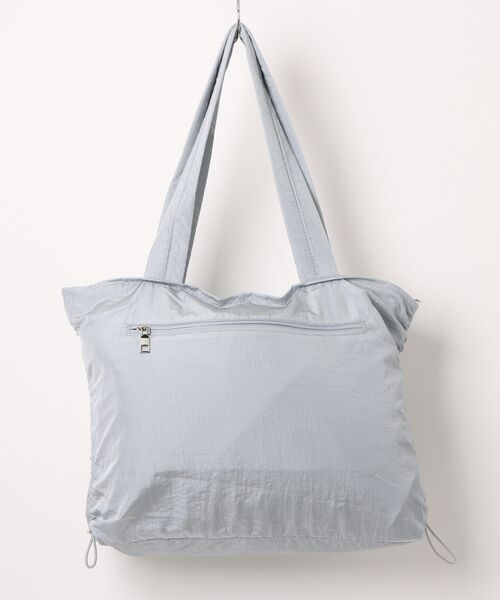 VIBGYOR(ヴィブジョー)の「Liaa/ドローストリング メッシュポケット トートバッグ A18855(トートバッグ・レディース・ホワイト/ブラック/ブルー・FREE)」の6枚目の写真