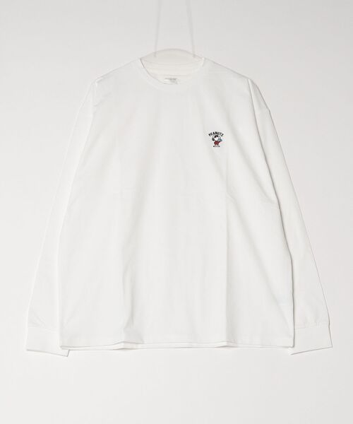 PEANUTS(ピーナッツ)の「ピーナッツ PEANUTS アイヒート 長袖Tシャツ(Tシャツ/カットソー・メンズ・ネイビー/ブラック/ホワイト・M/S/LL/L/3L)」の2枚目の写真