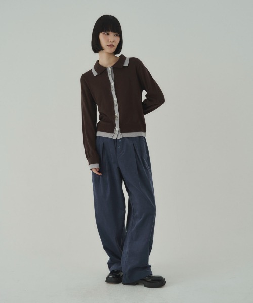 SOYEN(ソイエン)の「コーデュロイパンツ(その他パンツ・レディース・ブラウン/ブルー・M/S)」の4枚目の写真