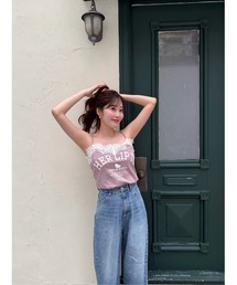 HLT x Hello Kitty Lace-Trim Camisole