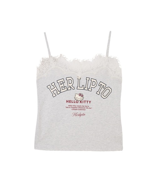 Her lip to(ハーリップトゥー)の「HLT x Hello Kitty Lace-Trim Camisole(キャミソール・レディース・ローズ/グレー/ホワイト系・M/S)」の5枚目の写真