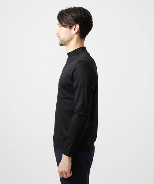 MICHEL KLEIN HOMME   （ミッシェルクランオム）の「モックネック長袖カットソー（Tシャツ/カットソー・メンズ・ホワイト/ブラック/ダークグレー・MEDIUM/LARGE/X-LARGE）」の9枚目の写真