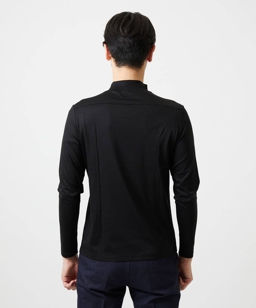MICHEL KLEIN HOMME   （ミッシェルクランオム）の「モックネック長袖カットソー（Tシャツ/カットソー・メンズ・ホワイト/ブラック/ダークグレー・MEDIUM/LARGE/X-LARGE）」の8枚目の写真