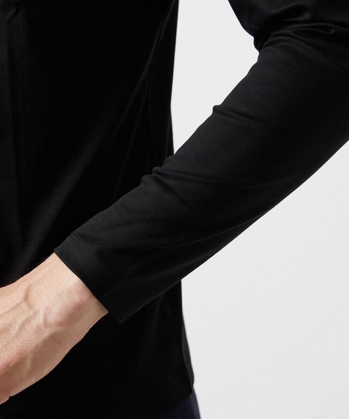 MICHEL KLEIN HOMME   （ミッシェルクランオム）の「モックネック長袖カットソー（Tシャツ/カットソー・メンズ・ホワイト/ブラック/ダークグレー・MEDIUM/LARGE/X-LARGE）」の6枚目の写真