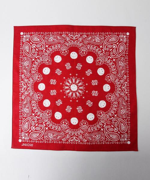 BEAUTY&YOUTH UNITED ARROWS（ビューティーアンドユースユナイテッドアローズ）の「【別注】BY JACKSON MATISSE バンダナ ◆（バンダナ/スカーフ・レディース・ホワイト/レッド/ブラック・FREE）」の4枚目の写真