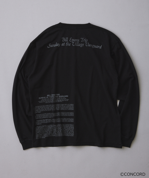 JOURNAL STANDARD relume(ジャーナルスタンダード レリューム)の「Bill Evans / ビル・エヴァンス 別注 グラフィック ロンT(Tシャツ/カットソー・メンズ・ブラック/ホワイト/ブラック系その他/グレー・LARGE/MEDIUM)」の20枚目の写真