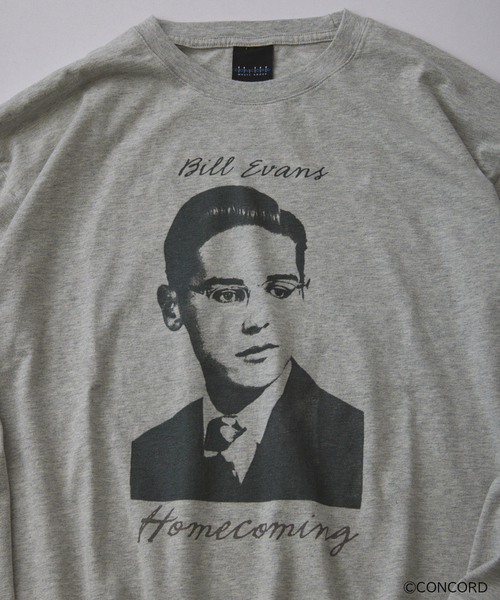 JOURNAL STANDARD relume(ジャーナルスタンダード レリューム)の「Bill Evans / ビル・エヴァンス 別注 グラフィック ロンT(Tシャツ/カットソー・メンズ・ブラック/ホワイト/ブラック系その他/グレー・LARGE/MEDIUM)」の13枚目の写真