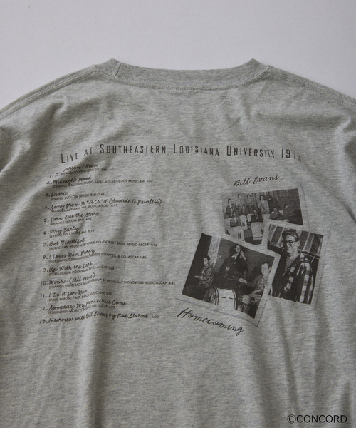 JOURNAL STANDARD relume(ジャーナルスタンダード レリューム)の「Bill Evans / ビル・エヴァンス 別注 グラフィック ロンT(Tシャツ/カットソー・メンズ・ブラック/ホワイト/ブラック系その他/グレー・LARGE/MEDIUM)」の15枚目の写真