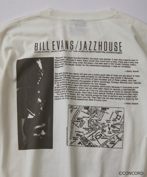 JOURNAL STANDARD relume(ジャーナルスタンダード レリューム)の「Bill Evans / ビル・エヴァンス 別注 グラフィック ロンT(Tシャツ/カットソー・メンズ・ブラック/ホワイト/ブラック系その他/グレー・LARGE/MEDIUM)」の6枚目の写真