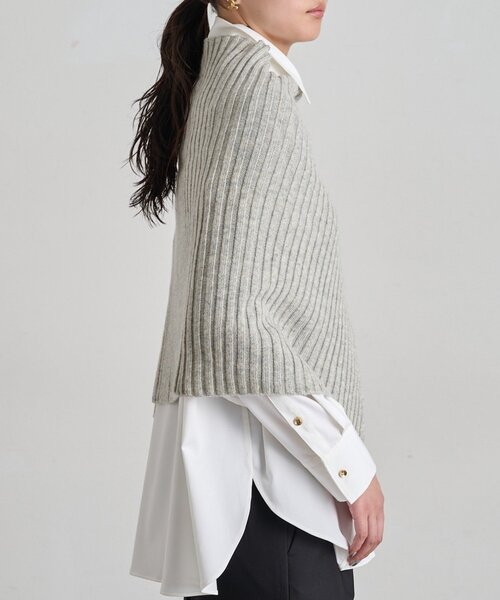 LOUNGEDRESS(ラウンジドレス)の「《マルチWAY》スヌード 秋服(ニット/セーター・レディース・キャメル/オフホワイト/グレー・FREE)」の13枚目の写真