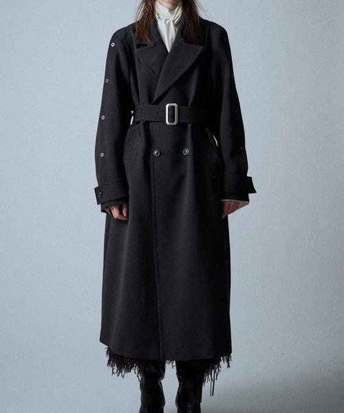 UJOH(ウジョー)の「【UJOH HOMME/ウジョー】Open Sleeve Coat / U734-C04-900(ダウンジャケット/コート・メンズ・ブラック・4)」の2枚目の写真