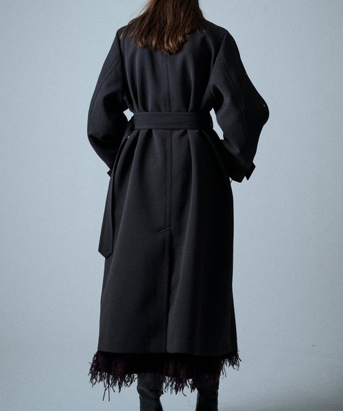 UJOH(ウジョー)の「【UJOH HOMME/ウジョー】Open Sleeve Coat / U734-C04-900(ダウンジャケット/コート・メンズ・ブラック・4)」の6枚目の写真